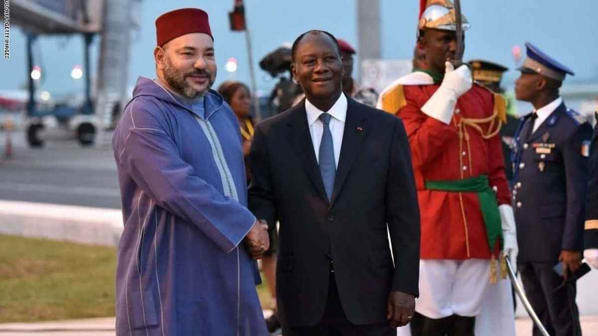 الملك محمد السادس يهنئ رئيس جمهورية الكوت ديفوار بتتويج منتخب بلاده بكأس أمم أفريقيا