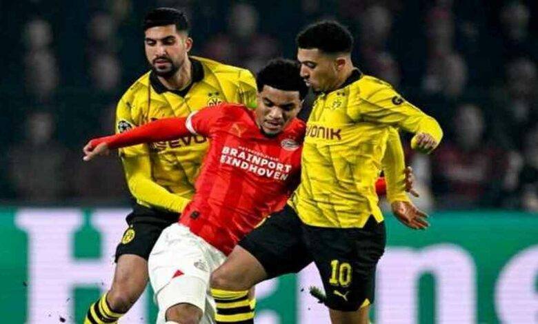 إندهوفن ودورتموند يتعادلان في مباراة مثيرة بدوري أبطال أوروبا