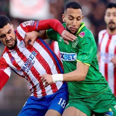 تعادل قوي بين المغرب التطواني والرجاء الرياضي في البطولة الوطنية