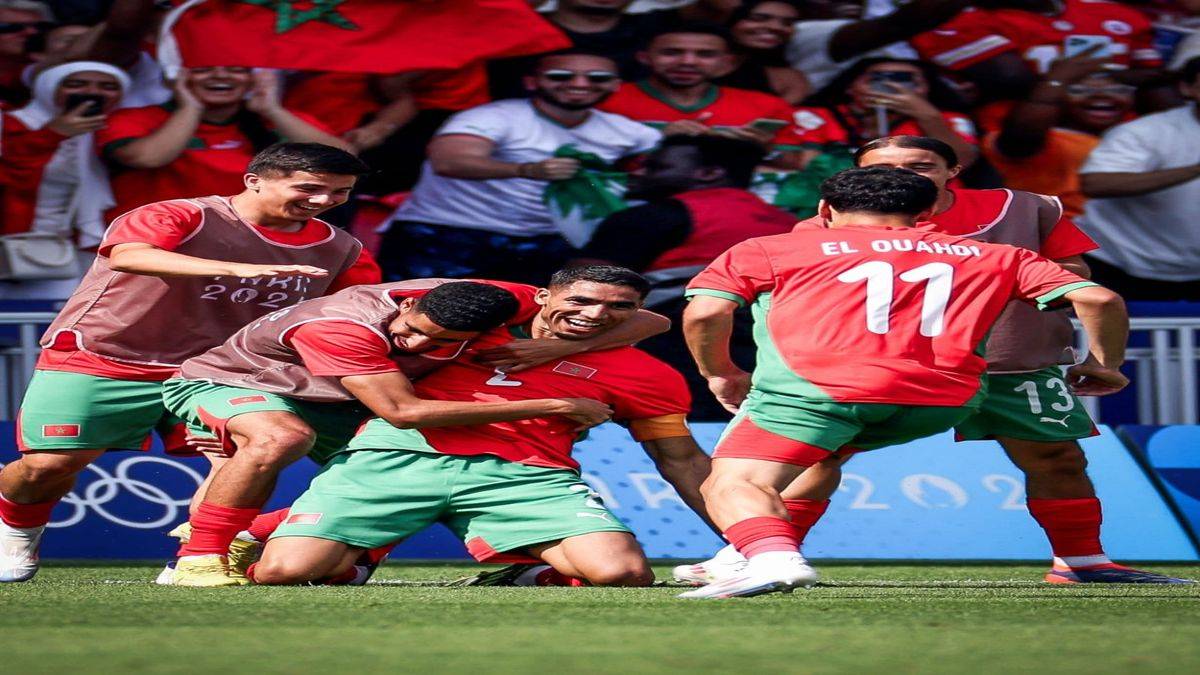 المنتخب المغربي الأولمبي يحجز مقعده في نصف النهائي لأول مرة في تاريخه