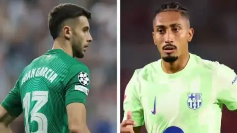 برشلونة يستعيد رافينيا وغارسيا بعد التوقف الدولي