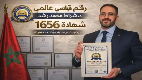 رقم قياسي عالمي لـ د. شراط محمد رشد بـ1656 شهادة في عام واحد: توضيحات رسمية تحسم الجدل وتؤكد مصداقيته