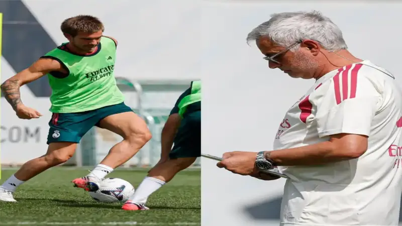 فرانكو ماستانتونو يخطف أنظار جوزيه مورينيو في تدريبات ريال مدريد