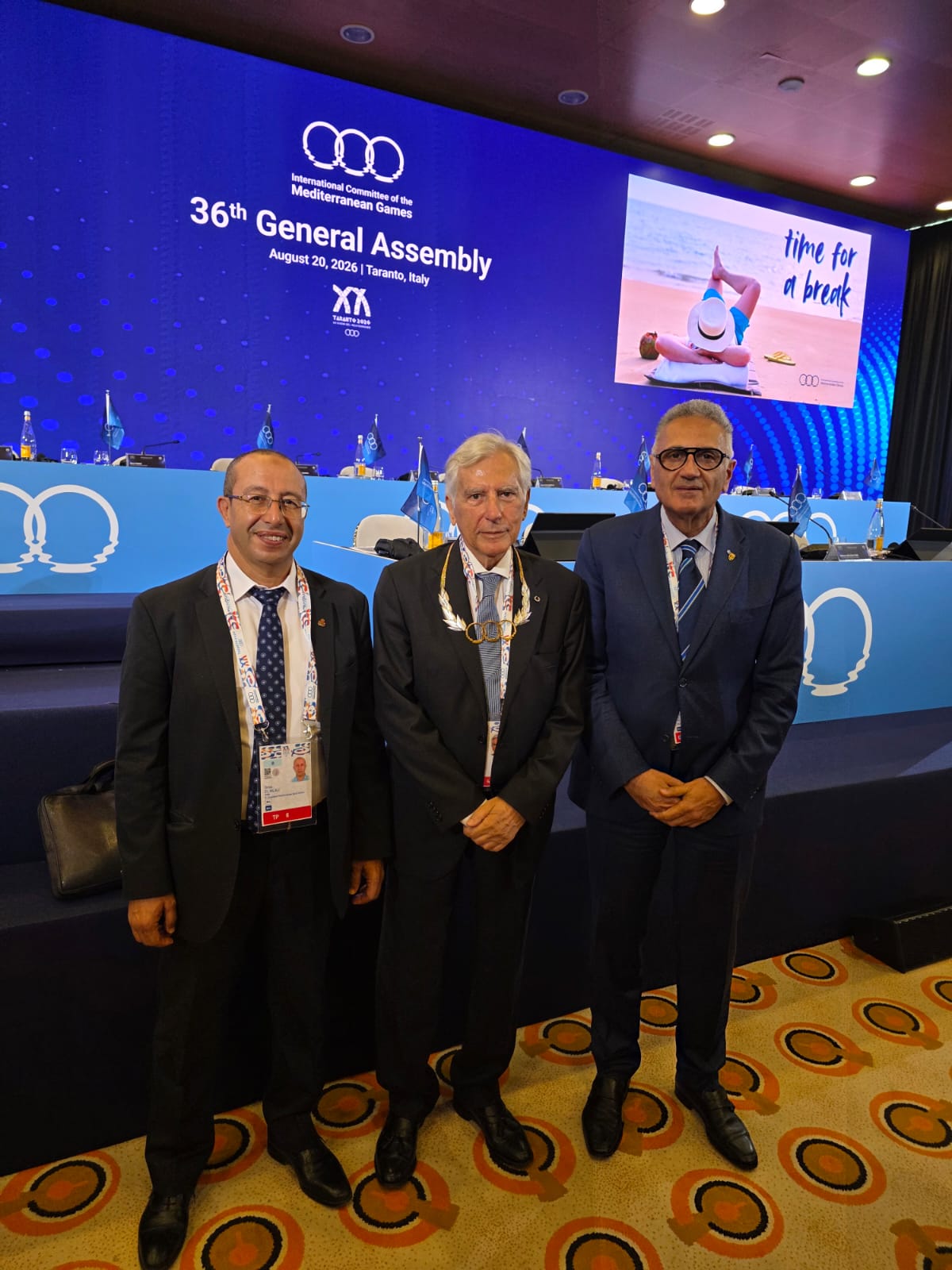 إدريس الهلالي يشارك في أشغال الجمع العام للجنة الدولية لألعاب البحر الأبيض المتوسط بإيطاليا