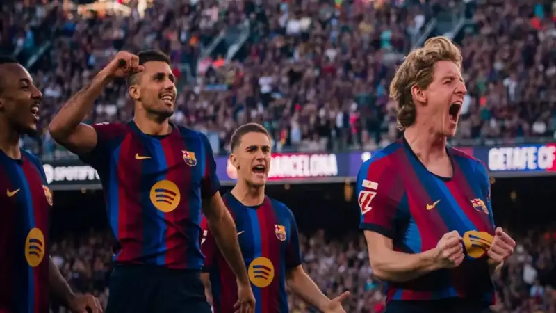 برشلونة يواصل اكتساح منافسيه