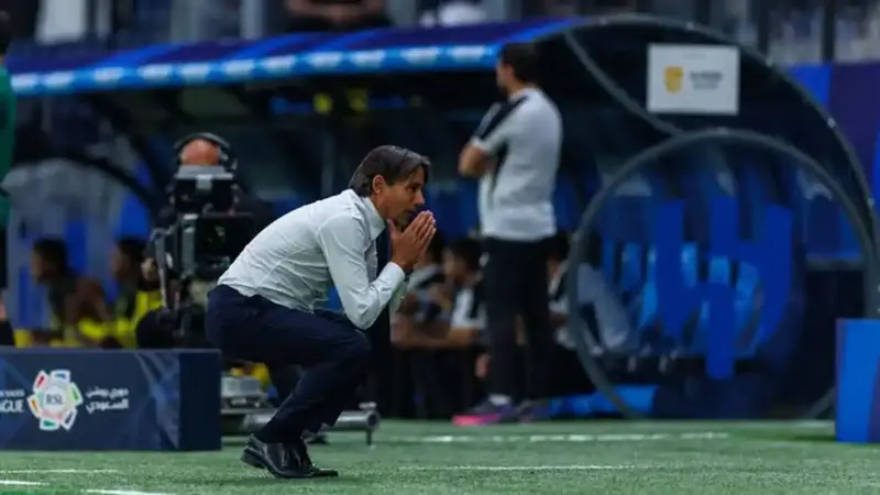 إنزاغي يكشف سبب سقوط الهلال أمام الشمال القطري